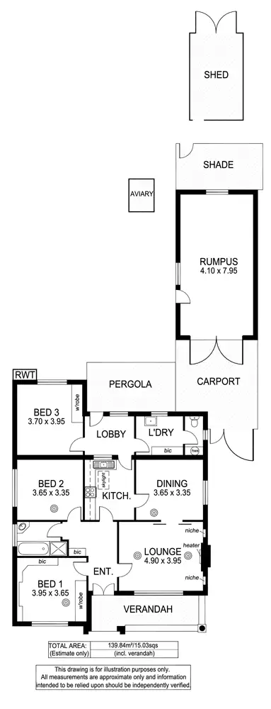 Floorplan of Homely house listing, 22 Chenoweth Avenue, West Croydon SA 5008