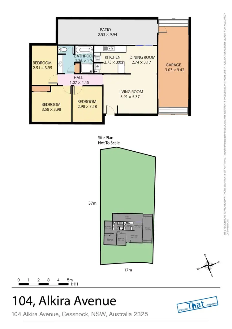 Floorplan of Homely house listing, 104 Alkira Avenue, Cessnock NSW 2325