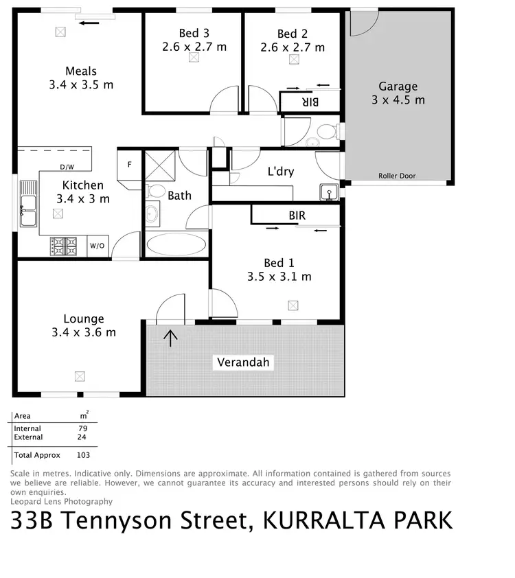 Floorplan of Homely house listing, 33B Tennyson Street, Kurralta Park SA 5037