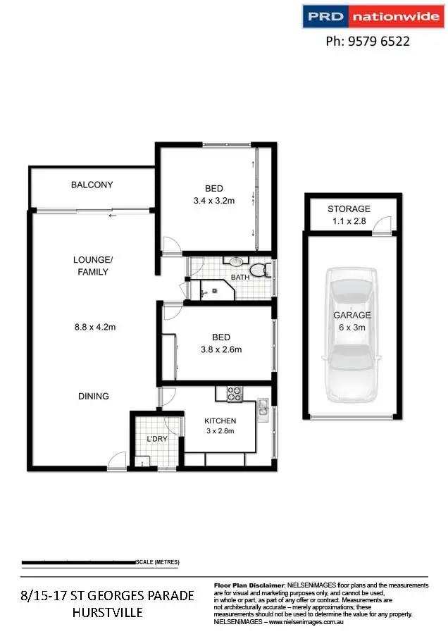 Floorplan of Homely unit listing, 8/15-17 St Georges Parade, Hurstville NSW 2220
