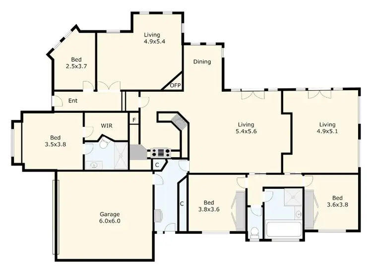 Floorplan of Homely house listing, 2 Badenoch Court, Highton VIC 3216