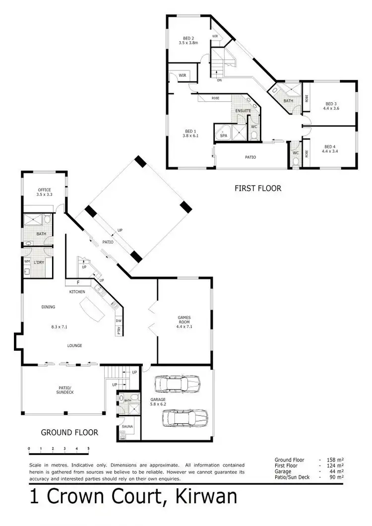 Floorplan of Homely house listing, 1 Crown Court, Kirwan QLD 4817