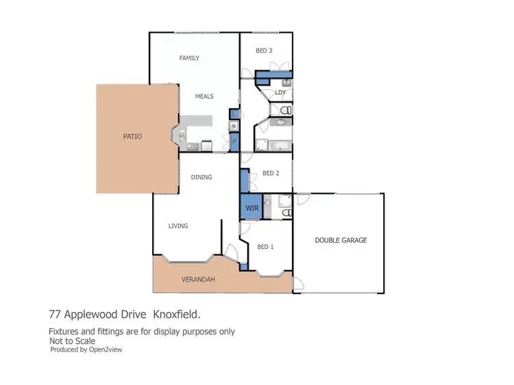 Floorplan of Homely house listing, 77 Applewood Drive, Knoxfield VIC 3180