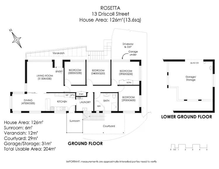 Floorplan of Homely house listing, 13 Driscoll Street, Rosetta TAS 7010