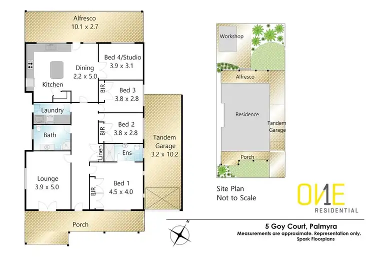 Floorplan of Homely house listing, 5 Goy Court, Palmyra WA 6157