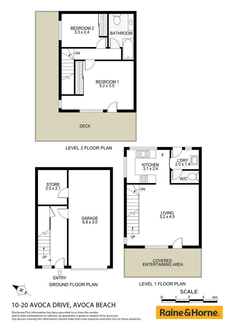 Floorplan of Homely townhouse listing, 10/20 Avoca Drive, Avoca Beach NSW 2251
