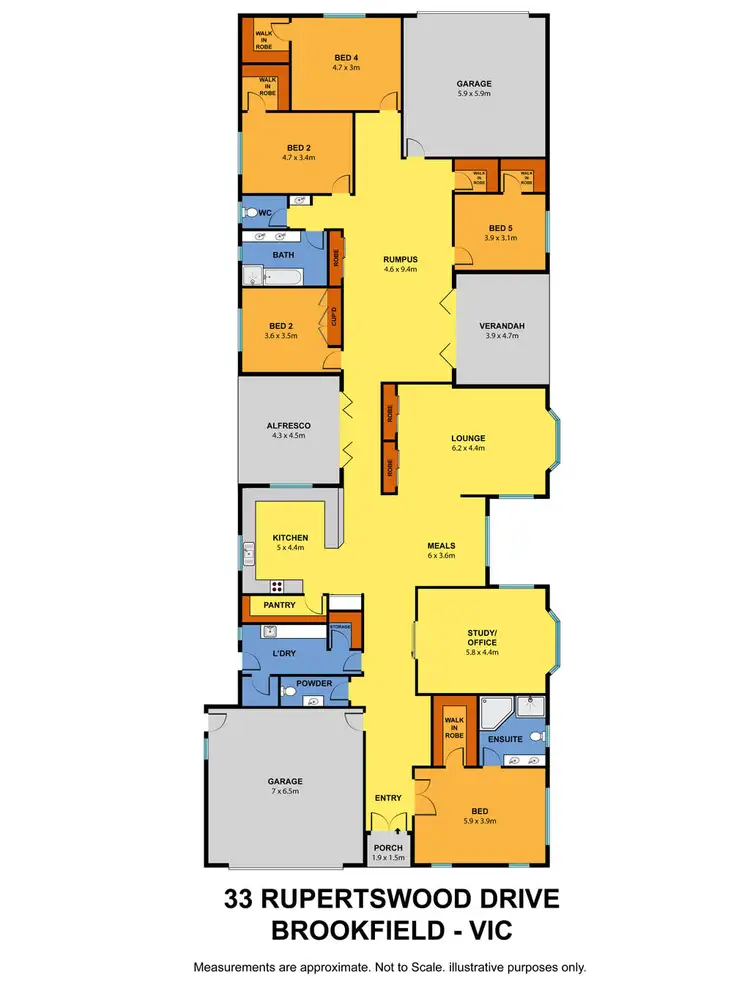 Floorplan of Homely house listing, 33 Rupertswood Drive, Brookfield VIC 3338