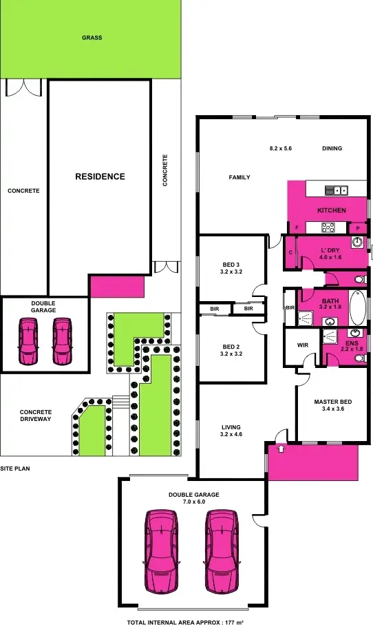 Floorplan of Homely house listing, 6 Pickworth Drive, Leopold VIC 3224