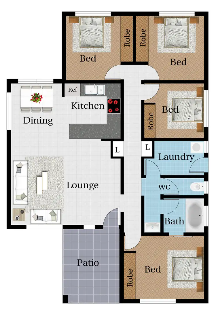 Floorplan of Homely house listing, 24 Aurora Drive, Black River QLD 4818