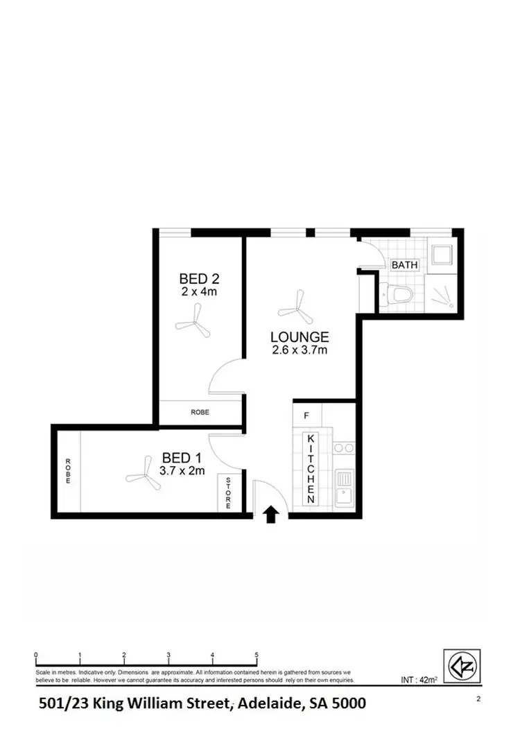 Floorplan of Homely house listing, 501/23 King William Road, Adelaide SA 5000