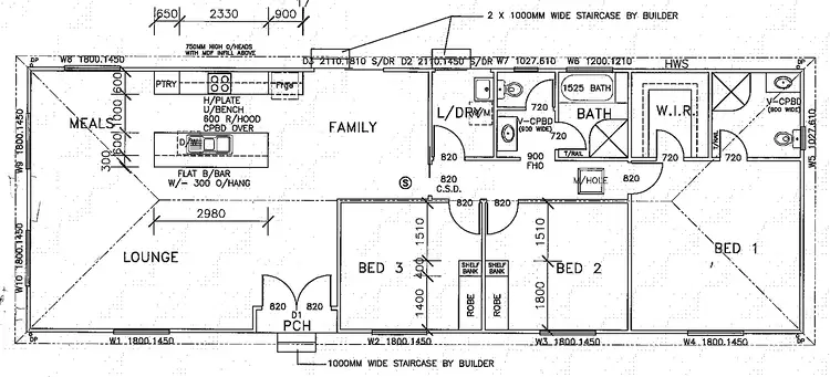 Floorplan of Homely house listing, 7 Benjamin Road, Poonindie SA 5607