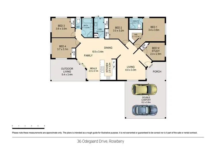 Floorplan of Homely house listing, 36 Odegaard Drive, Rosebery NT 832