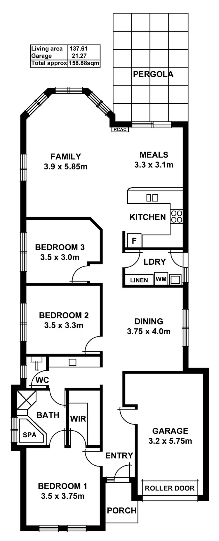 Floorplan of Homely house listing, 50 Attingham Crescent, Oakden SA 5086