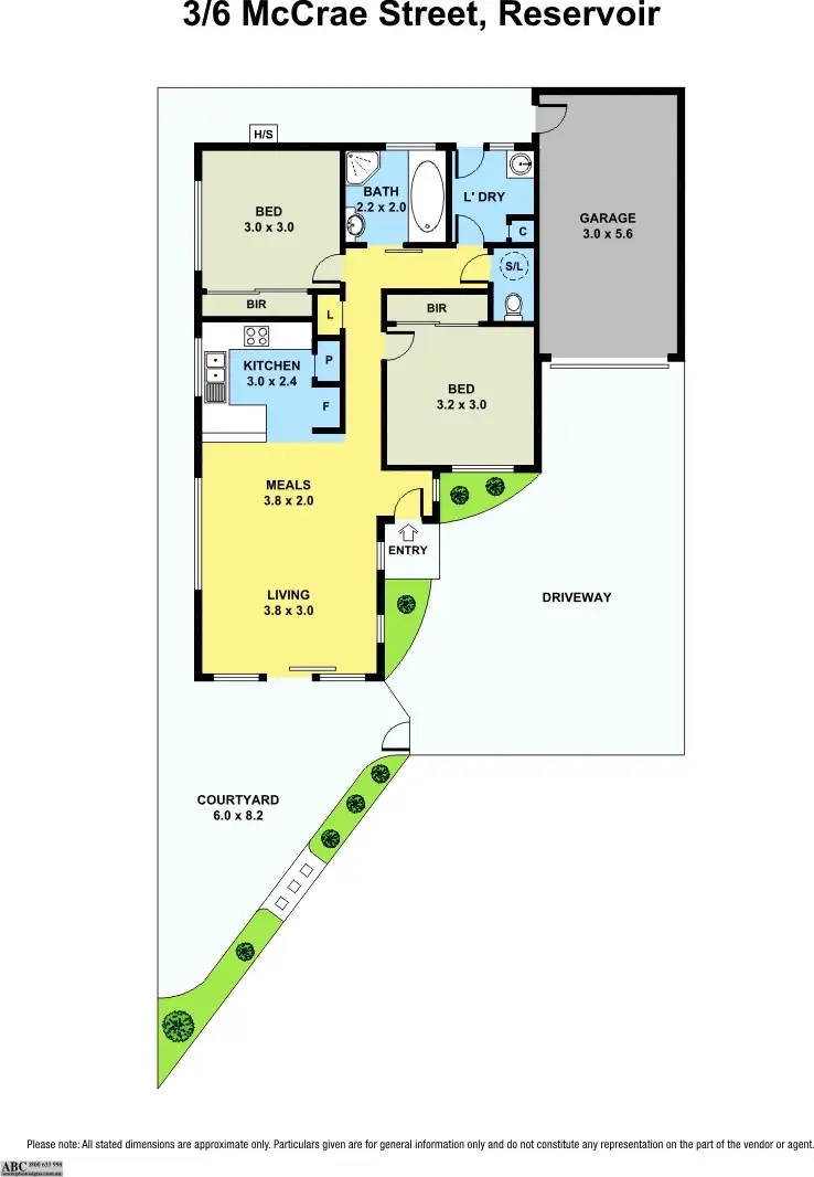 Floorplan of Homely unit listing, 3/6 McCrae Street, Reservoir VIC 3073
