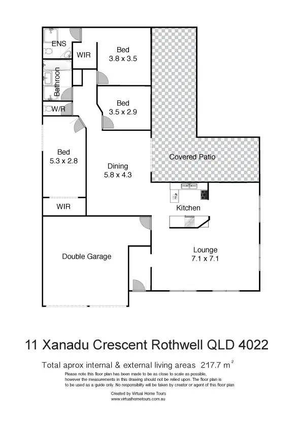 Floorplan of Homely house listing, 11 Xanadu Crescent, Rothwell QLD 4022