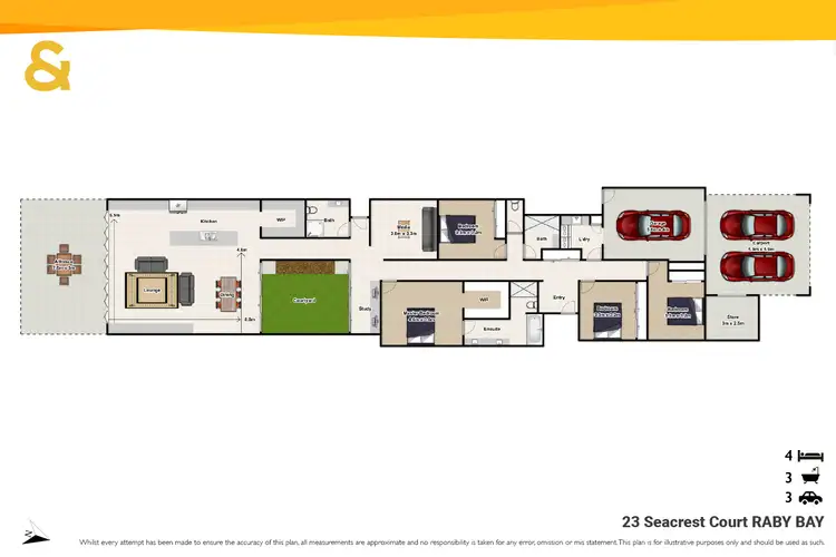 Floorplan of Homely house listing, 23 Seacrest Court, Raby Bay QLD 4163