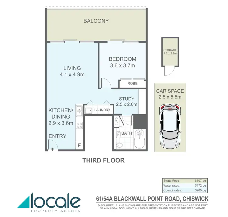 Floorplan of Homely unit listing, 61/54A Blackwall Point Road, Chiswick NSW 2046