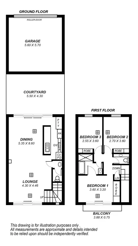 Floorplan of Homely house listing, 7/55 Grasswren Way, Mawson Lakes SA 5095