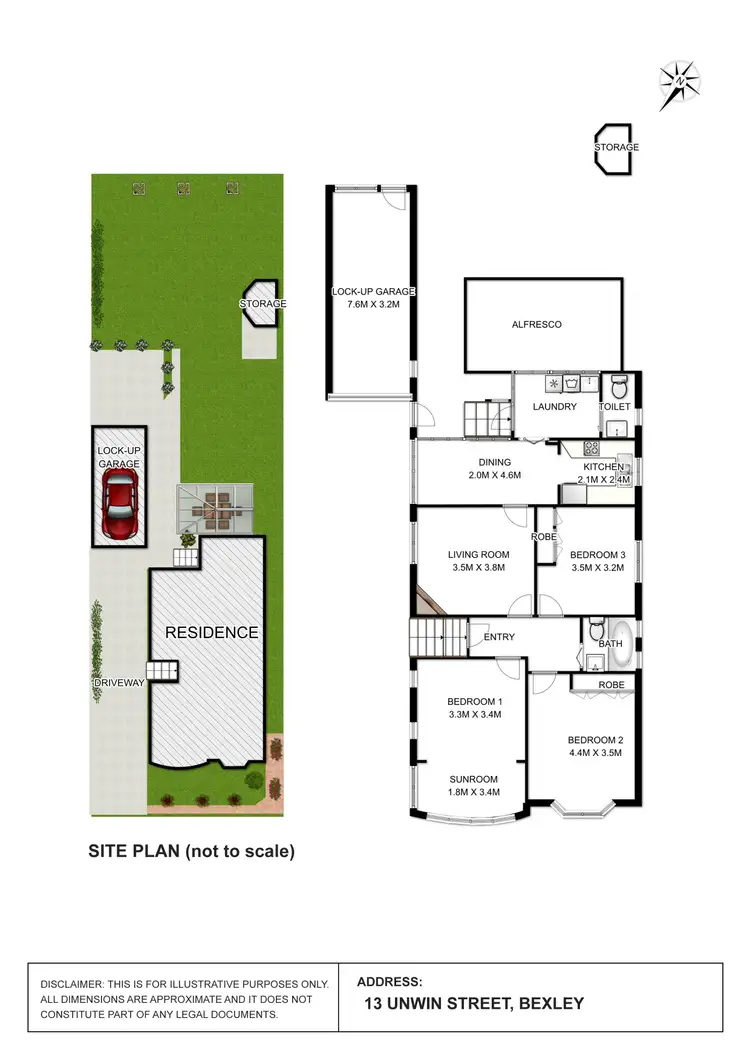 Floorplan of Homely house listing, 13 Unwin Street, Bexley NSW 2207