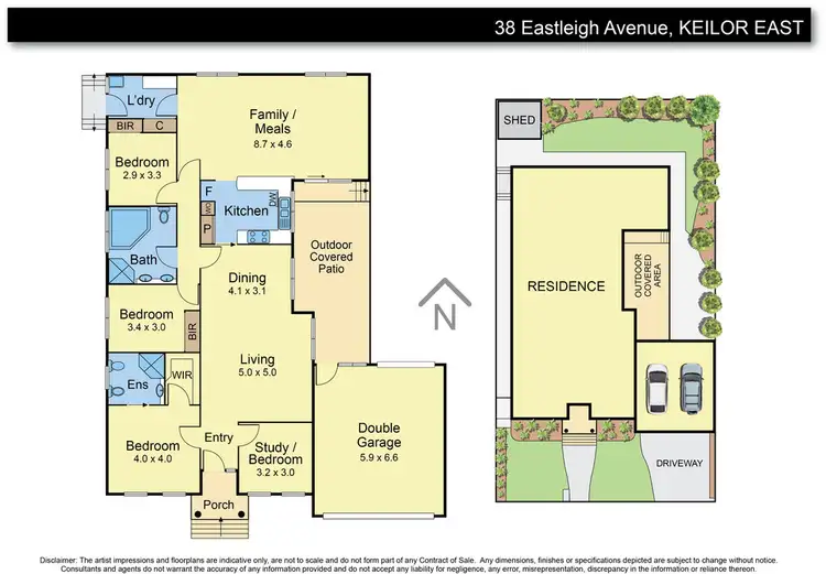 Floorplan of Homely house listing, 38 Eastleigh Avenue, Keilor East VIC 3033