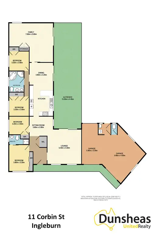Floorplan of Homely house listing, 11 Corbin Street, Ingleburn NSW 2565