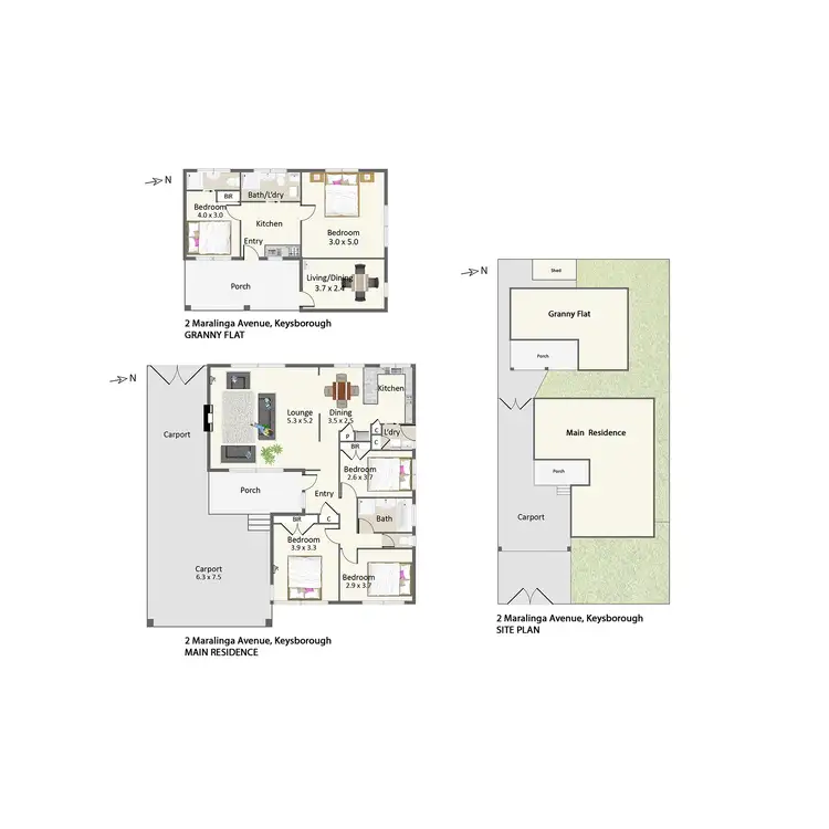 Floorplan of Homely house listing, 2 Maralinga Avenue, Keysborough VIC 3173