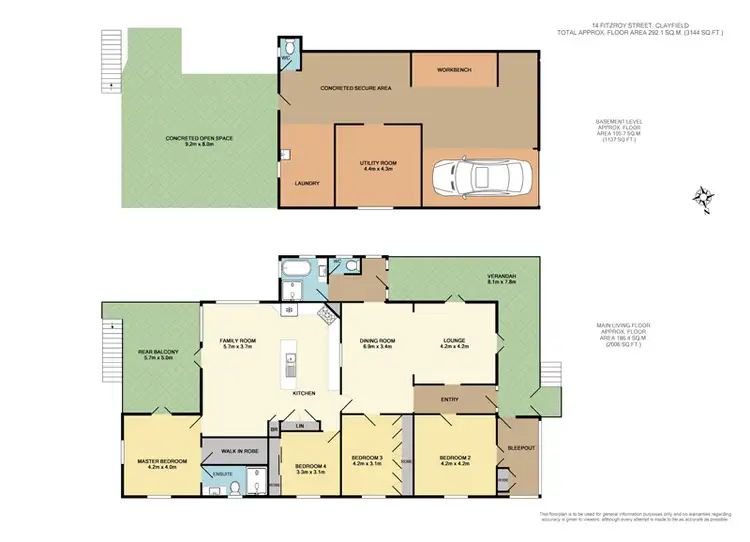 Floorplan of Homely house listing, 14 Fitzroy Street, Clayfield QLD 4011
