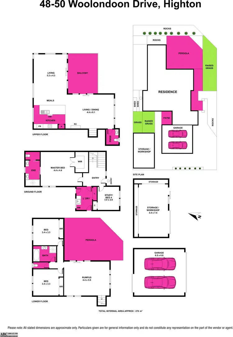 Floorplan of Homely house listing, 48-50 Woolondoon Drive, Highton VIC 3216