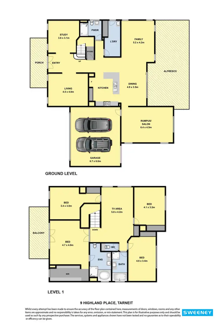 Floorplan of Homely house listing, 9 Highland Place, Tarneit VIC 3029