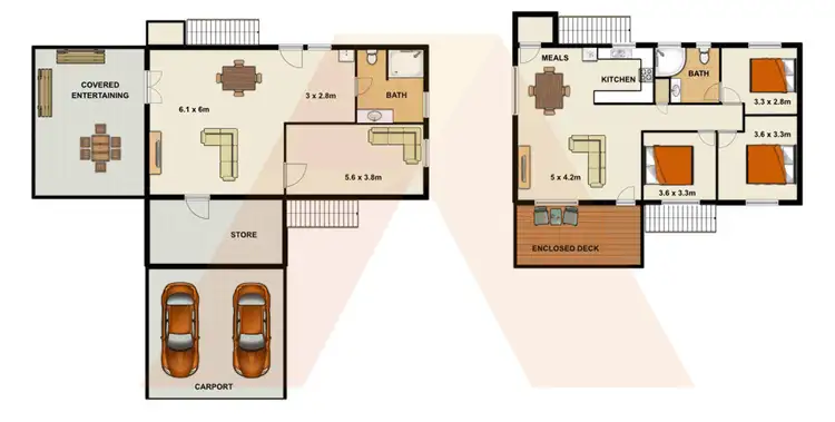 Floorplan of Homely house listing, 13 Candish St, Woodridge QLD 4114