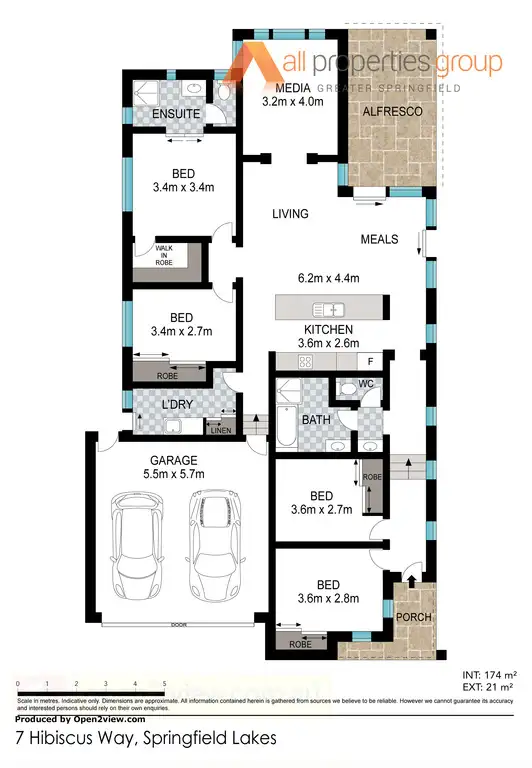 Floorplan of Homely house listing, 7 Hibiscus Way, Springfield Lakes QLD 4300