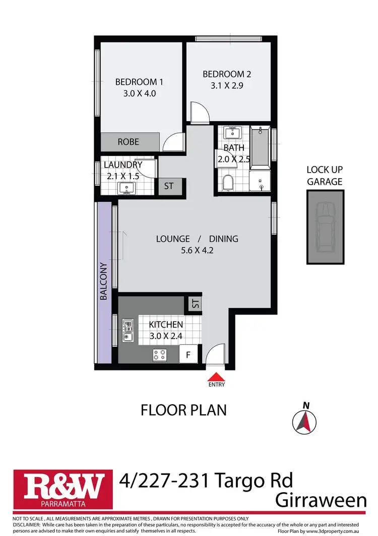 Floorplan of Homely unit listing, 4/227-231 Targo Road, Girraween NSW 2145
