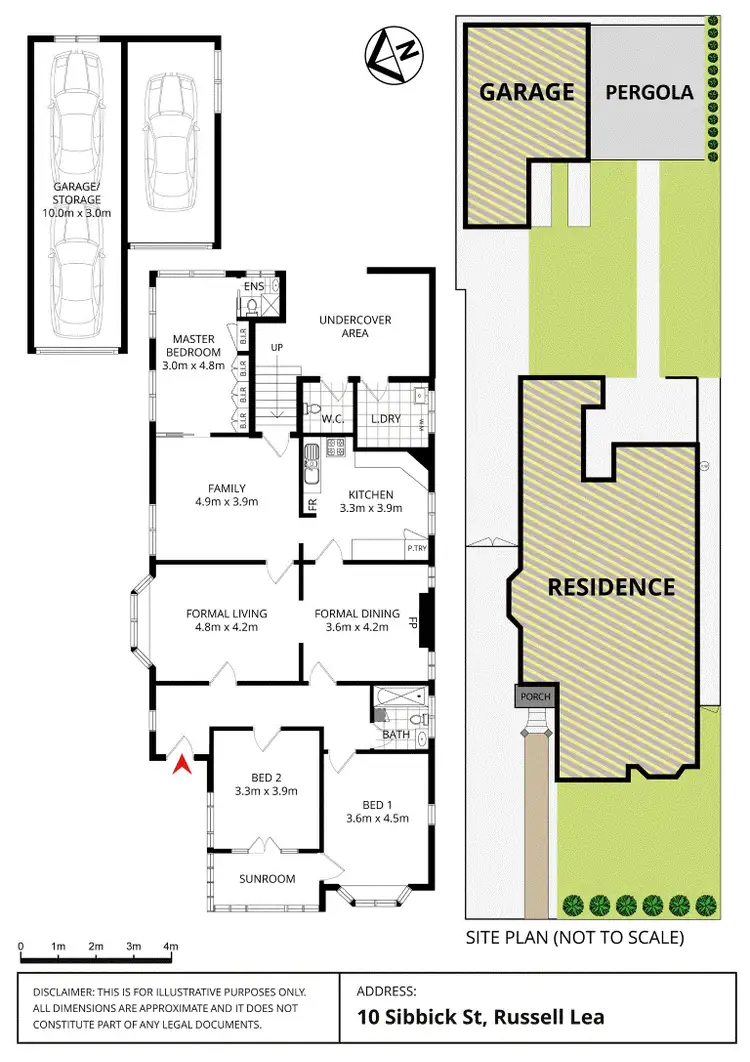 Floorplan of Homely house listing, 10 Sibbick Street, Russell Lea NSW 2046