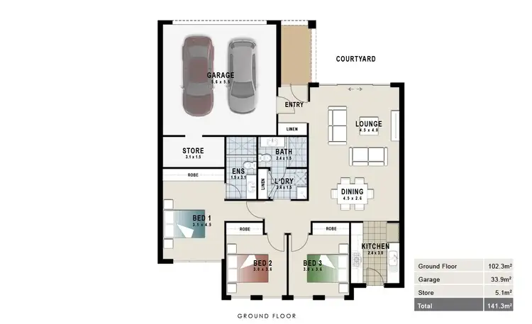 Floorplan of Homely house listing, 6 Gaffin Way, Kwinana Town Centre WA 6167