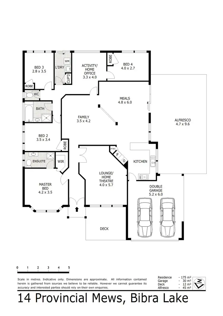 Floorplan of Homely house listing, 14 Provincial Mews, Bibra Lake WA 6163