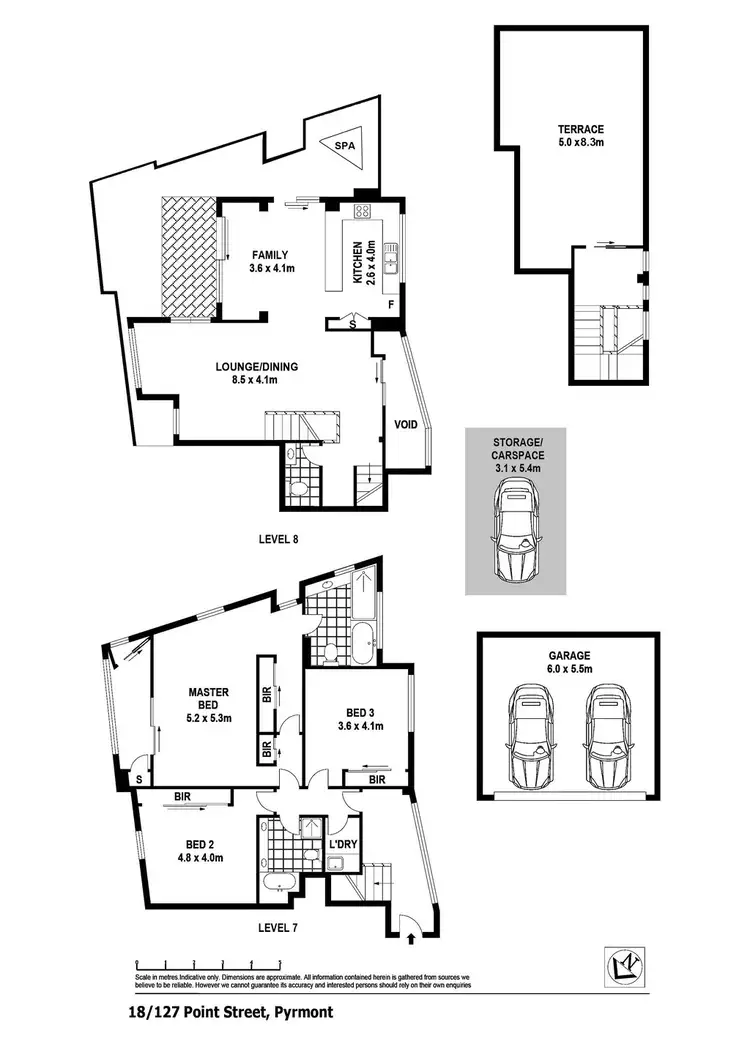 Floorplan of Homely apartment listing, 18/127-133 Point Street, Pyrmont NSW 2009