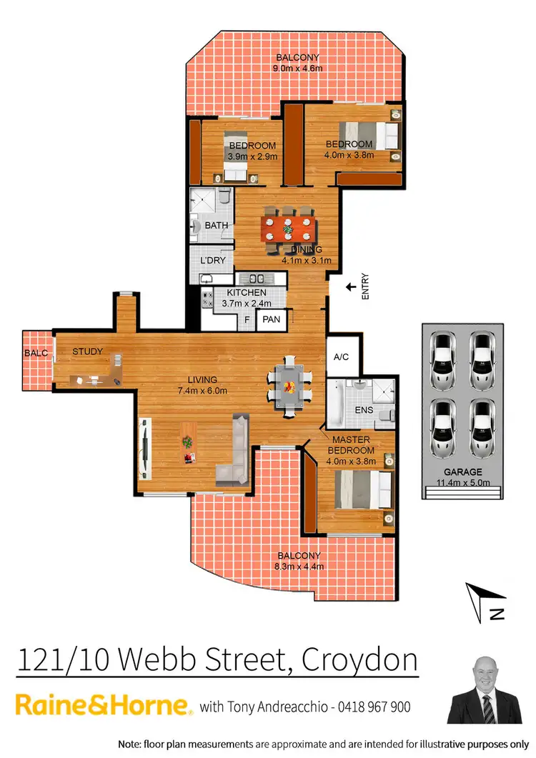Floorplan of Homely apartment listing, 121/10 Webb Street, Croydon NSW 2132