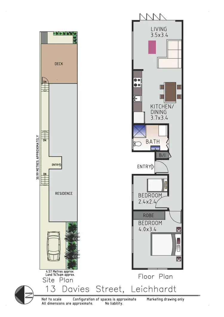 Floorplan of Homely house listing, 13 Davies Street, Leichhardt NSW 2040