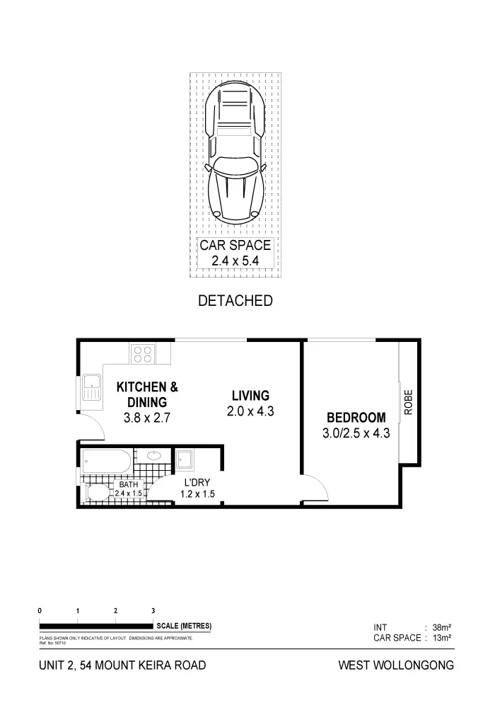 Floorplan of Homely unit listing, 2/54 Mount Keira Road, West Wollongong NSW 2500