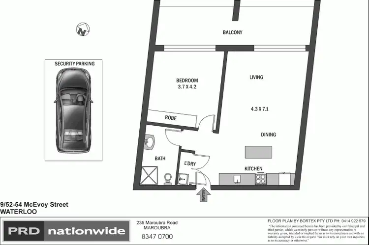 Floorplan of Homely house listing, 9/52-54 McEvoy Street, Waterloo NSW 2017
