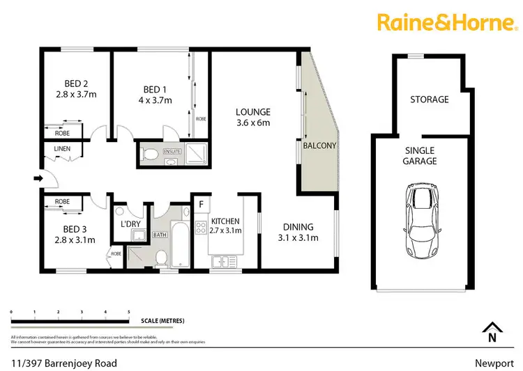 Floorplan of Homely unit listing, 11/397-399 Barrenjoey Road, Newport NSW 2106