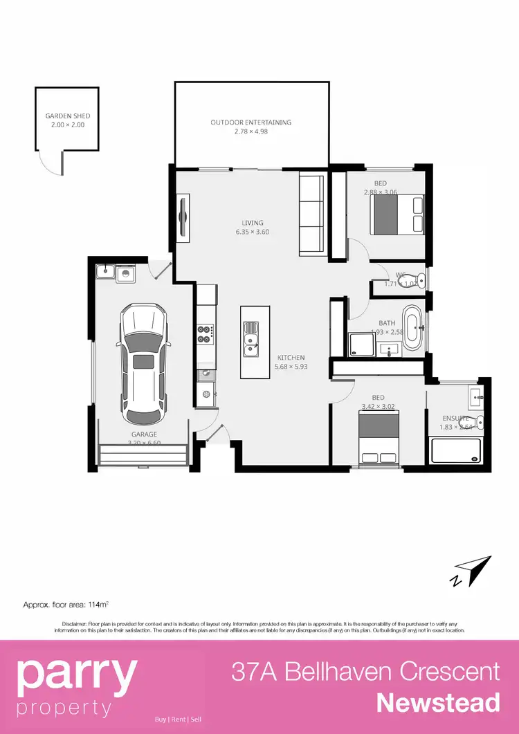 Floorplan of Homely house listing, 37 Belhaven Crescent, Newstead TAS 7250