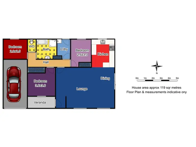 Floorplan of Homely unit listing, 2/349A Lords Place, Orange NSW 2800
