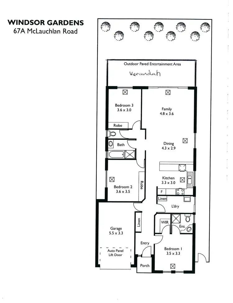 Floorplan of Homely house listing, 67A McLauchlan Road, Windsor Gardens SA 5087