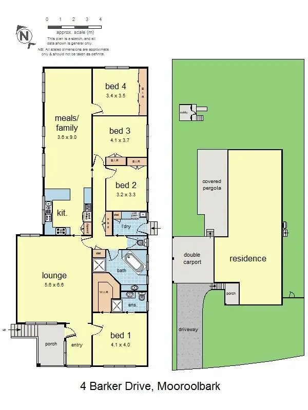 Floorplan of Homely house listing, 4 Barker Drive, Mooroolbark VIC 3138