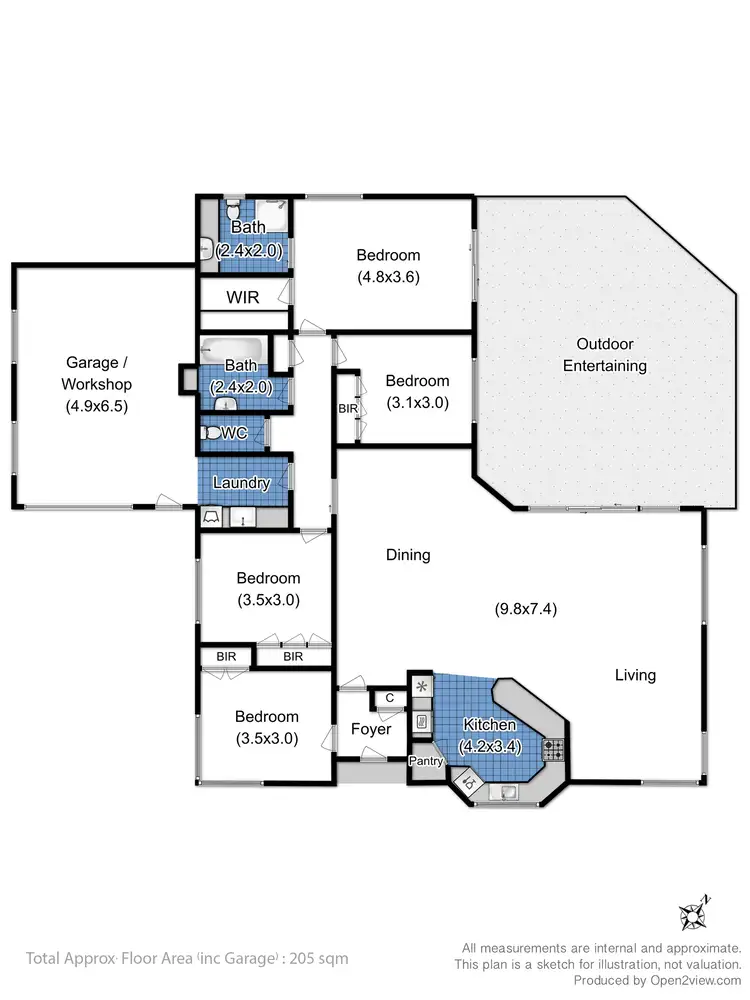 Floorplan of Homely house listing, 2 Cassia Place, Kingston TAS 7050