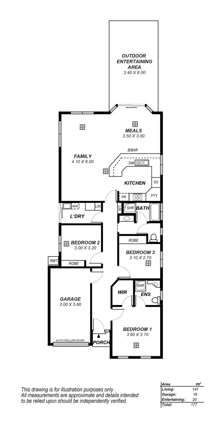 Floorplan of Homely house listing, 1/4 Walnut Street, Old Reynella SA 5161