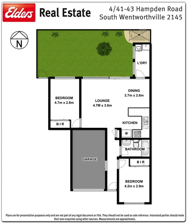Floorplan of Homely villa listing, 4/41-43 Hampden Road, South Wentworthville NSW 2145
