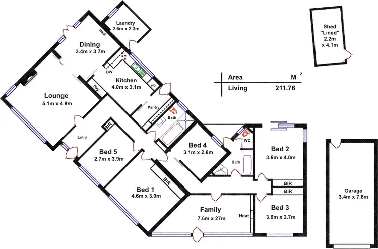 Floorplan of Homely house listing, 84 Devereux Road, Beaumont SA 5066