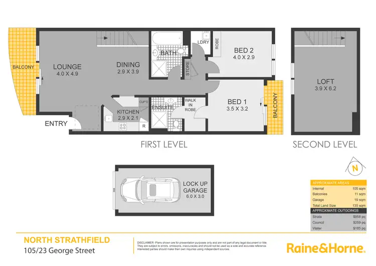 Floorplan of Homely apartment listing, 105/23 George Street, North Strathfield NSW 2137